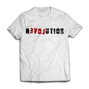 revolution, love t-shirt